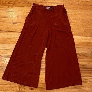 Dolan burnt orange slacks size XS. they have a nice polkadot print, two pockets.